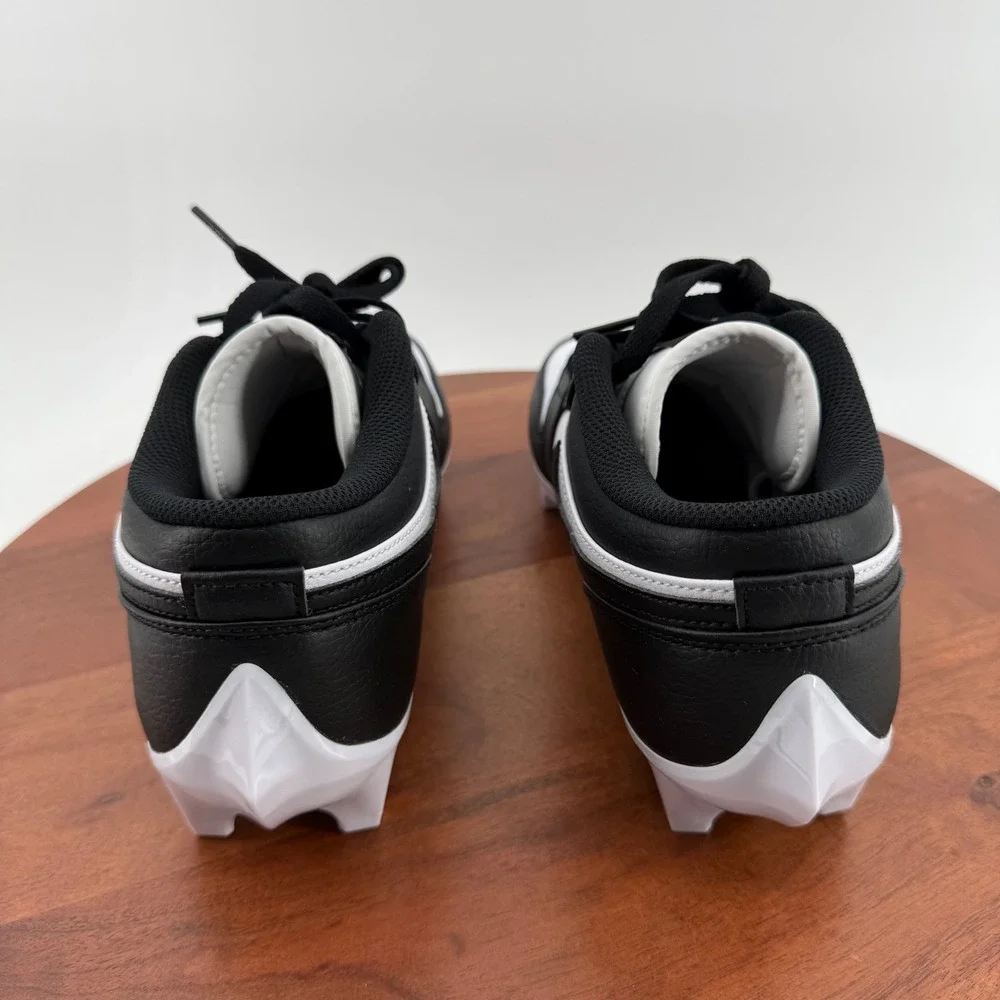 Nike Air Jordan 1 Low TD Football Cleats White Black Panda FJ6245-100 Men 9.5